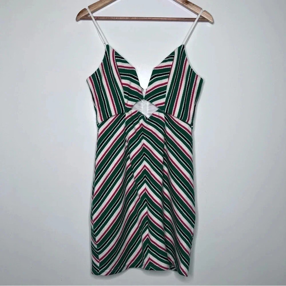 Line & Dot 70’s Striped Mini Dress Size Small - Picture 3 of 12